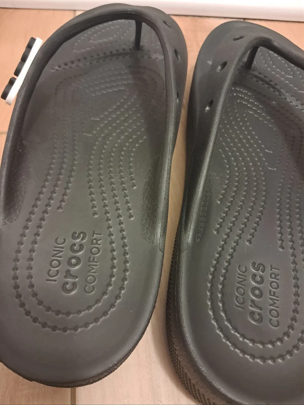 Crocs Flip Flops Women's 9 Black Getaway Platform Comfort Summer Vacation
